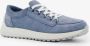 Hush Puppies suede dames sneakers blauw Echt leer Uitneembare zool - Thumbnail 3