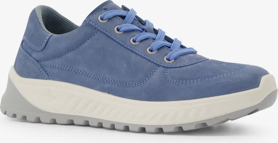 Hush Puppies suede dames sneakers blauw Extra comfort Memory Foam