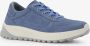 Hush Puppies suede dames sneakers blauw Extra comfort Memory Foam - Thumbnail 3