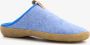 Hush Puppies wollen dames pantoffels blauw Sloffen Uitneembare zool - Thumbnail 1