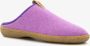 Hush Puppies wollen dames pantoffels lila Sloffen Uitneembare zool - Thumbnail 1