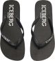 Iceberg Heren Slipper Zwart ICE4SR01 BLK - Thumbnail 2