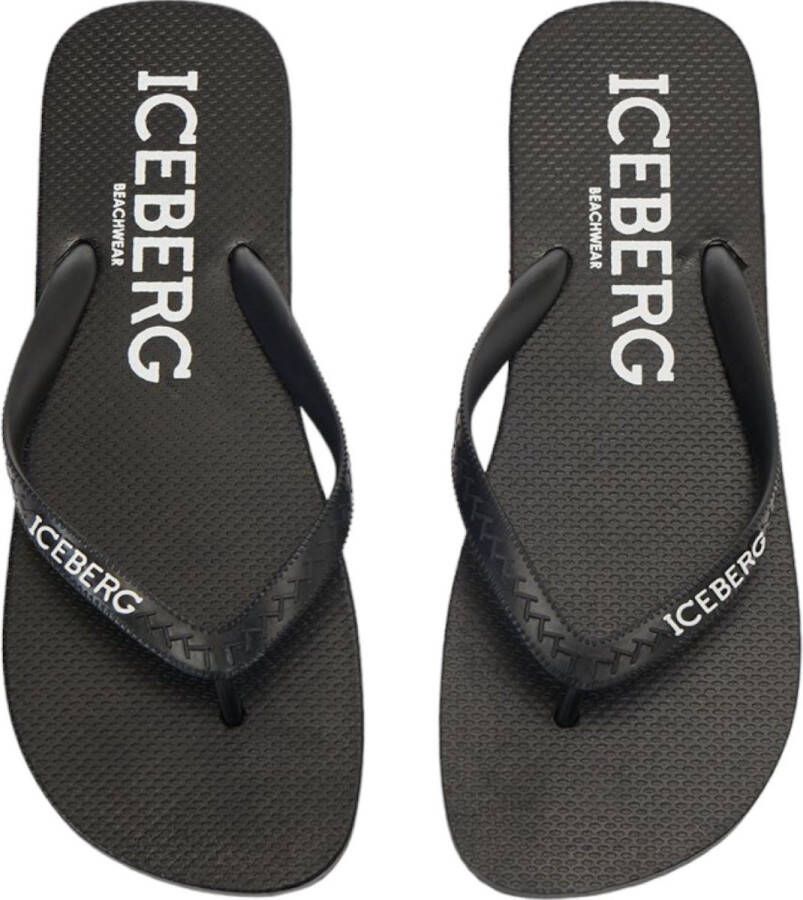 Iceberg Heren Slipper Zwart ICE4SR01 BLK