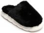 Ideal shoes pantoffels dames sloffen dames open sloffen warme sloffen anti slip zwart - Thumbnail 1