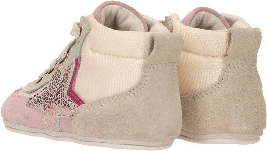 Ikke IK-KE Babyschoentje Meisjes Grijs beige roze