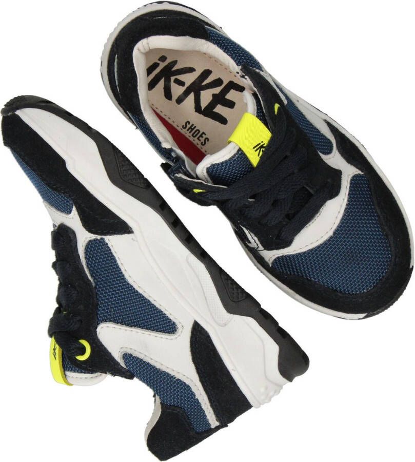 Ikke IK-KE Sneaker Jongens Wit blauw