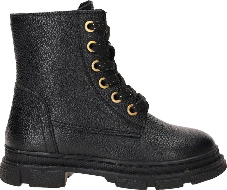 Ikke IK-KE Veterboots Meisjes Zwart