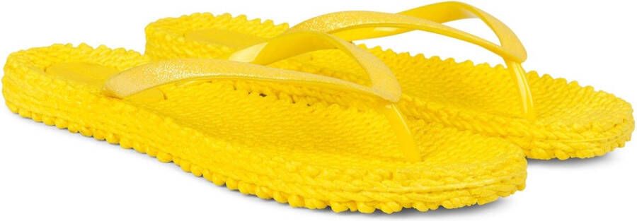 Ilse Jacobsen Dames Teenslippers Cheerful01 Geel