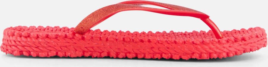 Ilse Jacobsen Vrouwen Rubber 80005056 Teenslipper cheerful01 Rood