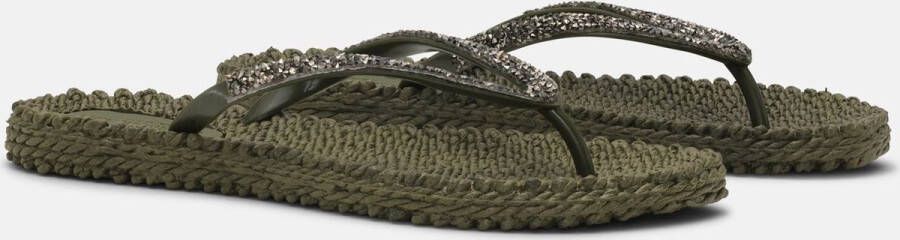 Ilse Jacobsen Slippers met glitter CHEERFUL03G 410 Army