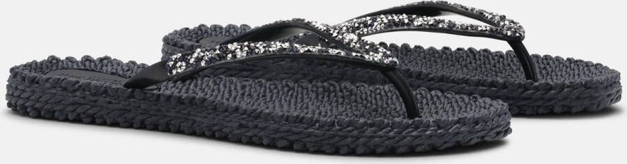 Ilse Jacobsen Slippers met glitter CHEERFUL03G 660 Indigo Dark Indigo