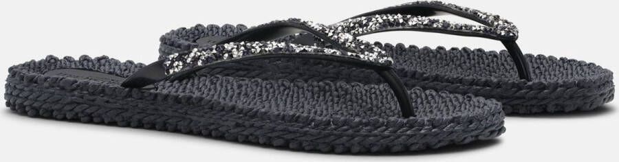 Ilse Jacobsen Slippers met glitter CHEERFUL03G 660 Indigo Dark Indigo