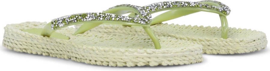 Ilse Jacobsen Slippers met grove glitter CHEERFUL03G 445 Moss