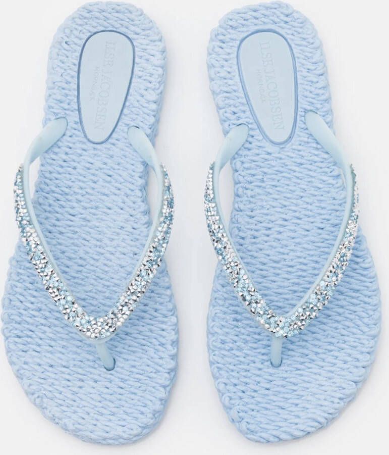 Ilse Jacobsen Slippers met grove glitter CHEERFUL03G 658 Bluebell Blue Bell