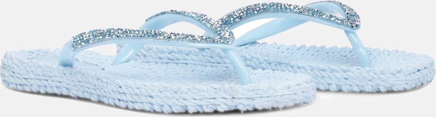 Ilse Jacobsen Slippers met grove glitter CHEERFUL03G 658 Bluebell Blue Bell