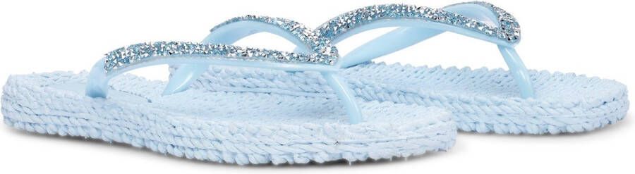 Ilse Jacobsen Slippers met grove glitter CHEERFUL03G 658 Bluebell Blue Bell