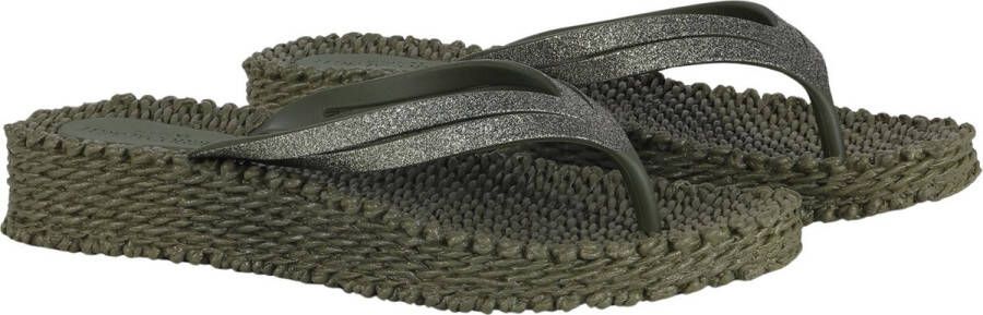 Ilse Jacobsen Slippers met lichte plateauzool CHEERFUL13 410 Army