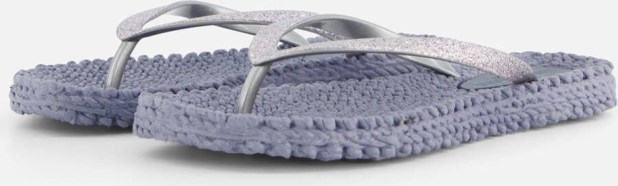 Ilse Jacobsen Vrouwen Rubber Slippers Teenslipper cheerful01 Zilver