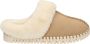 Ilse Jacobsen Pantoffels Dames Sloffen Instappers Suède Harde zool Open hiel Tulip 3871 Beige - Thumbnail 2