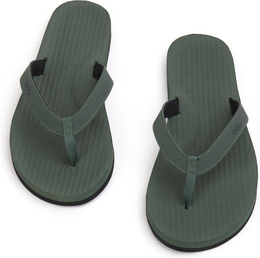 Indosole Essential Flip Flop Teenslippers Dames Groen