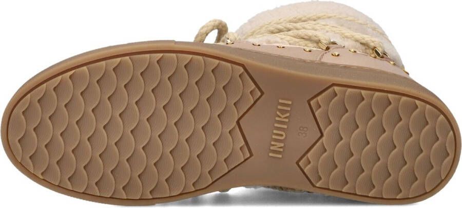 INUIKII Curly Rock Laarzen Leer Dames Beige