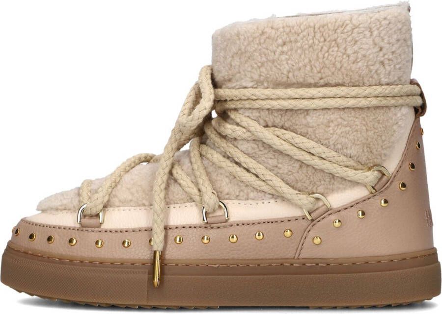 INUIKII Curly Rock Laarzen Leer Dames Beige