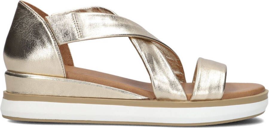 Inuovo 113012 Sandalen Met Sleehak Dames Goud