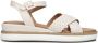 Inuovo Beige Leren Sandalen met Kruisbanden Beige Dames - Thumbnail 2