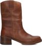 Inuovo Cognac Hoge Laarzen Stijlvol Herfst Brown Dames - Thumbnail 2