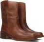 Inuovo Cognac Hoge Laarzen Stijlvol Herfst Brown Dames - Thumbnail 2