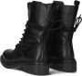 Inuovo Zwarte leren veterschoenen Black Dames - Thumbnail 2