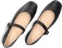 Inuovo Zwarte Leren Ballerina's Black Dames - Thumbnail 2