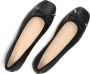 Inuovo Zwarte Gevlochten Ballerina's Black Dames - Thumbnail 2