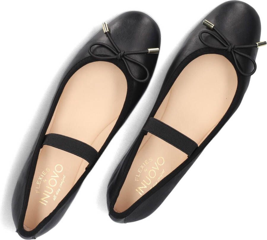 Inuovo A94010 Ballerina's Dames Zwart