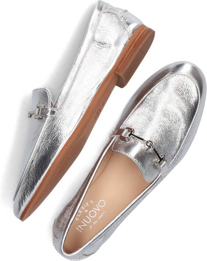 Inuovo B02005 Loafers Instappers Dames Zilver