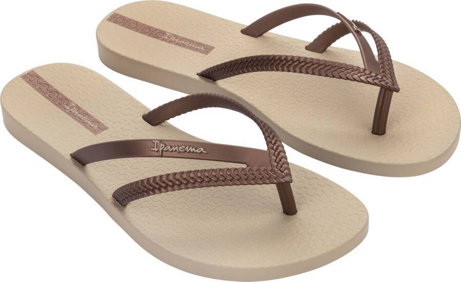 Ipanema Koperen Gevlochten Slippers Beige Dames - Foto 3