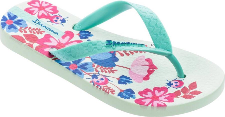 Ipanema Classic Kids teenslippers met printopdruk groen roze