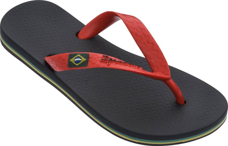 Ipanema Classic Brasil Kids slipper voor en black red