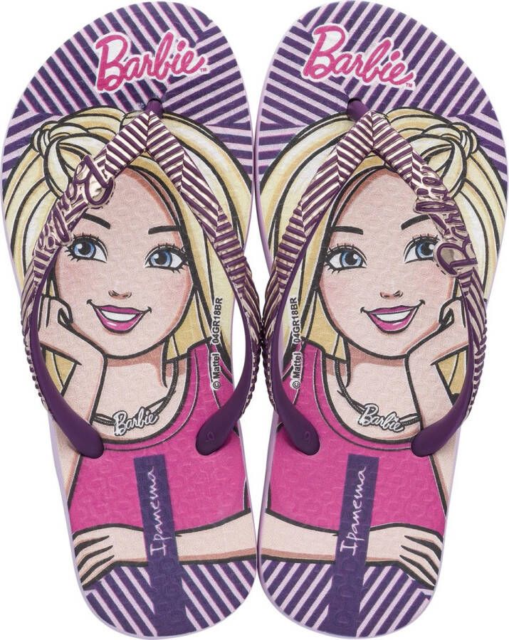 Ipanema Barbie Style Kids Slippers White Black