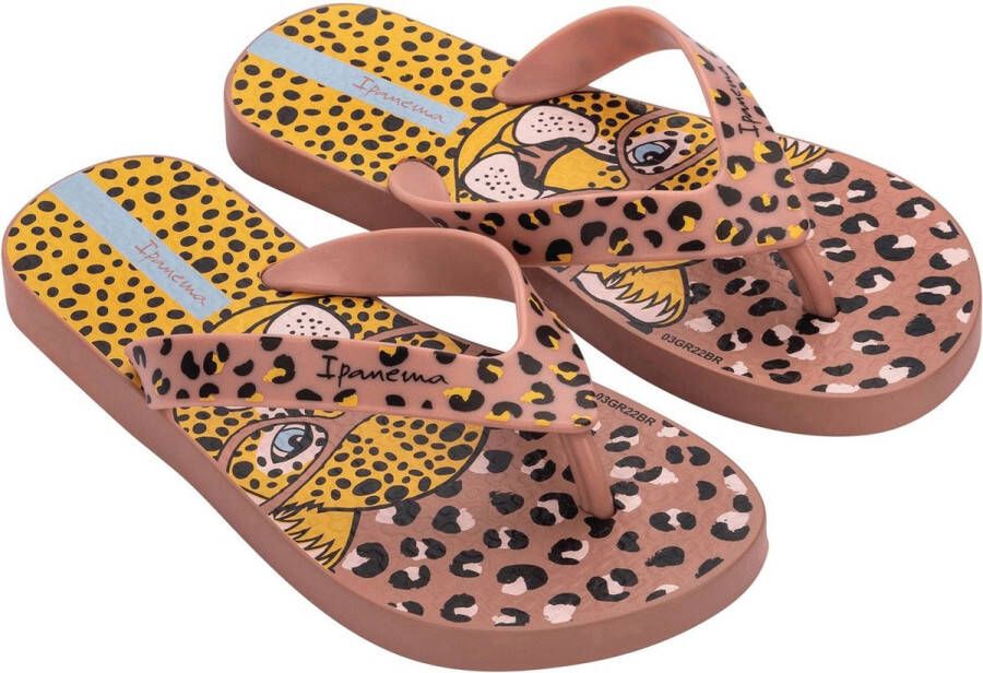 Ipanema Safari Fun teenslippers oudroze geel Meisjes Rubber 27 28 - Foto 2