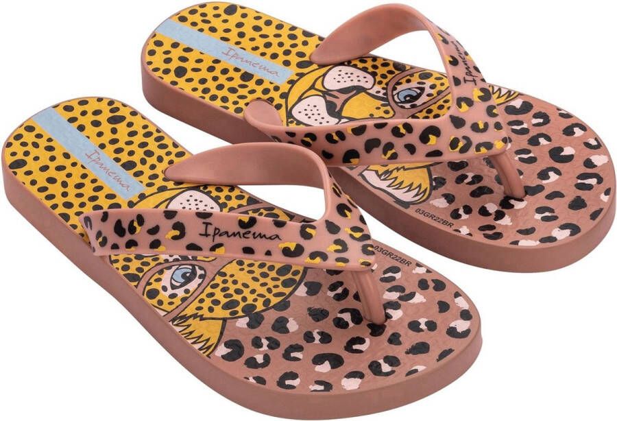 Ipanema Safari Fun Kids Slippers Dames Junior Pink Yellow