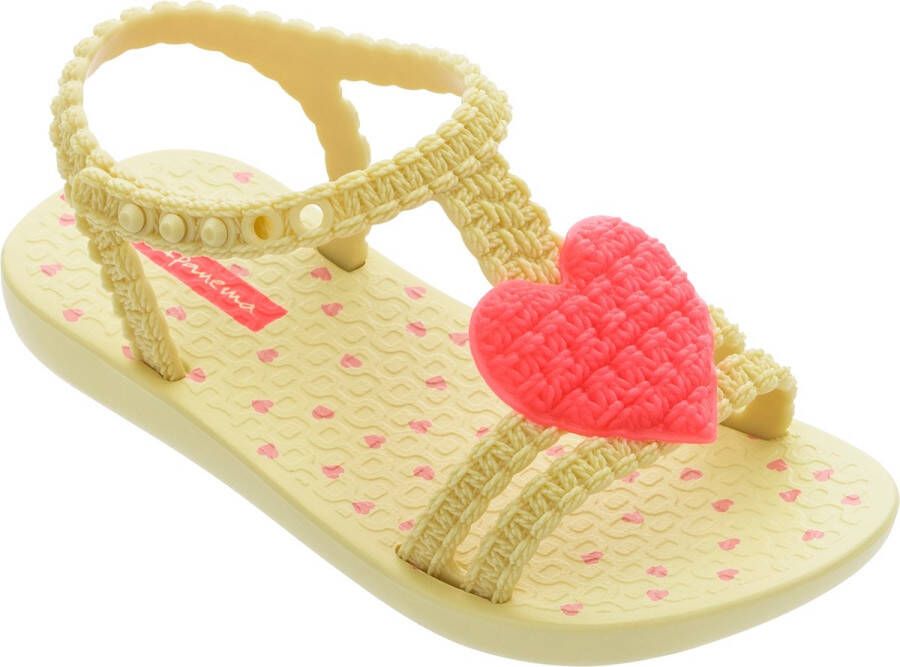 Ipanema My First teenslippers geel roze