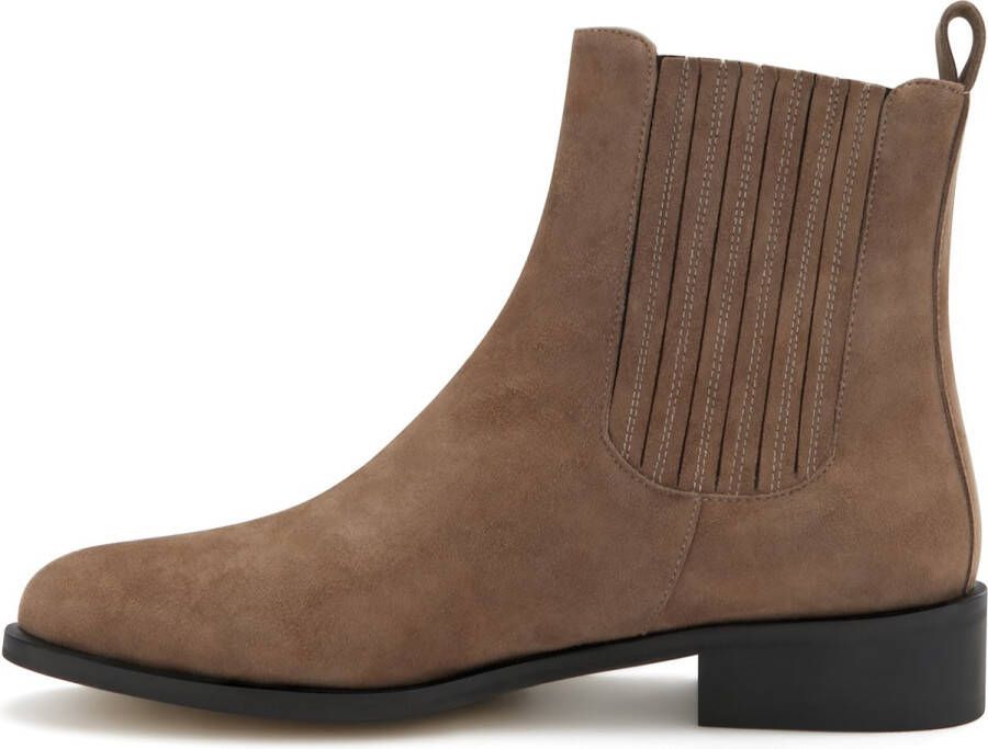 Isabel Bernard Enkellaarzen Vendôme damen Chelsea Boots Taupe I in taupe