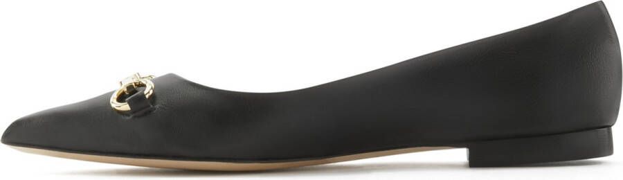 Isabel Bernard Slippers Vendôme Elita Calfskin Leather Ballerinas in zwart