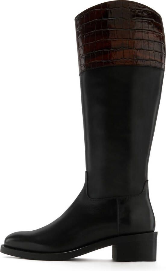 Isabel Bernard Boots & laarzen Vendôme Fem Suede Stretch Overknee Boots in zwart