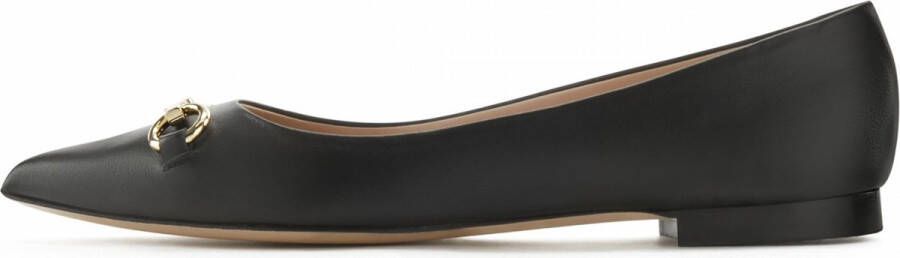 Isabel Bernard Slippers Vendôme Elita Calfskin Leather Ballerinas in zwart