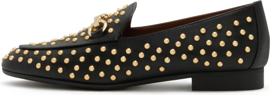 Isabel Bernard Vendôme Dames Loafers Leer Zwart 36 Goud Zwart