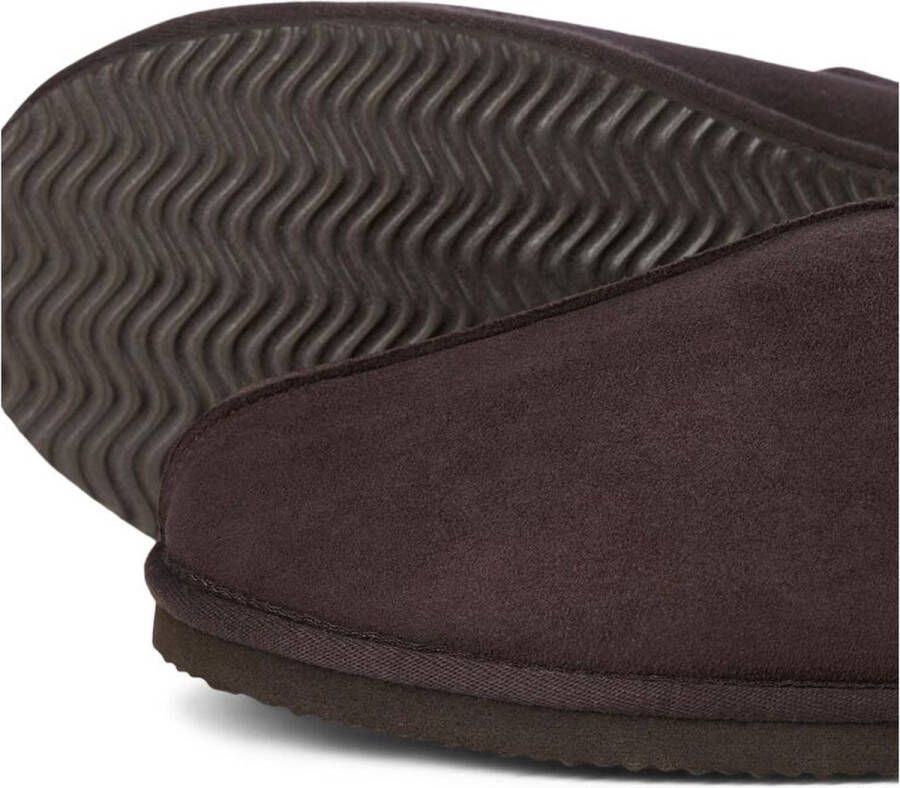 JACK & JONES Heren Instappers Dudely Microfiber Pantoffel Bruin