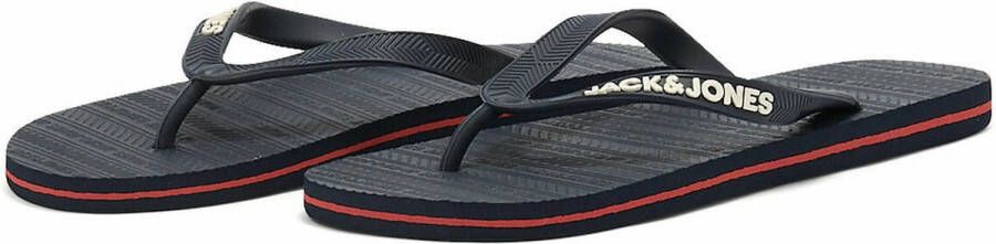 JACK & JONES Heren Slippers 12230631 Marineblauw