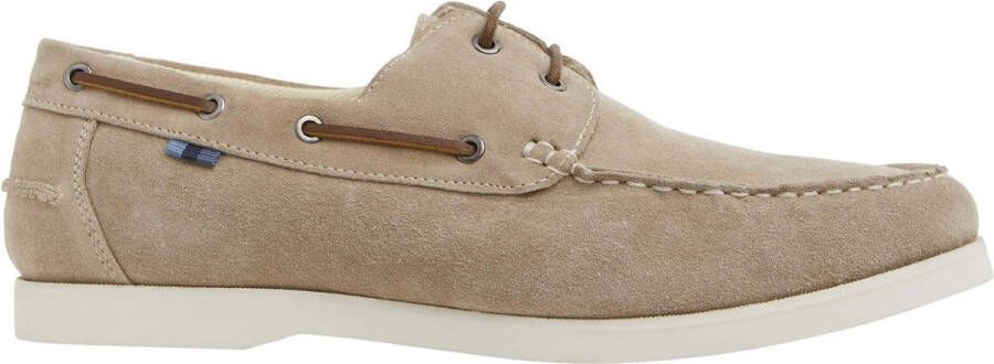 JACK & JONES Heren Veterschoenen Golders Suede Bootschoen Beige